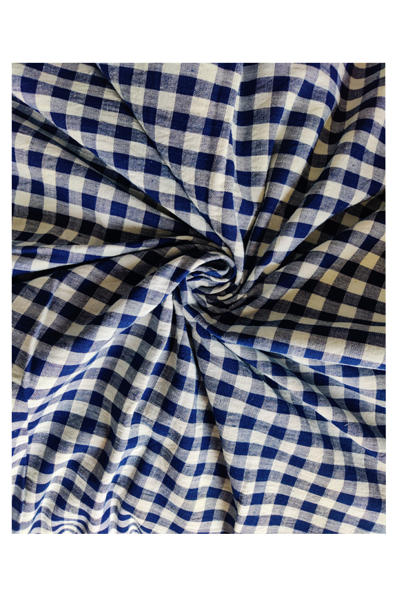 SMALL INDIGO CHECKS FABRICS